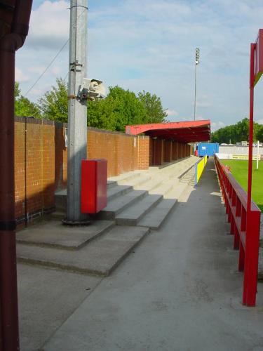 The new KRE terracing alongside the old steps