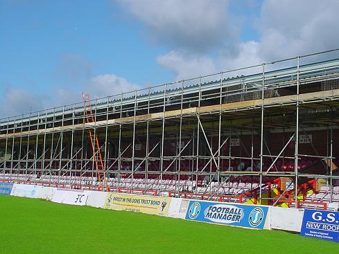 The roof goes on.